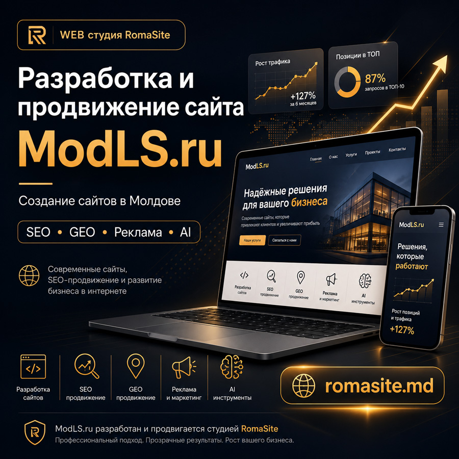 Разработка и продвижение сайта электриков ModLS.ru